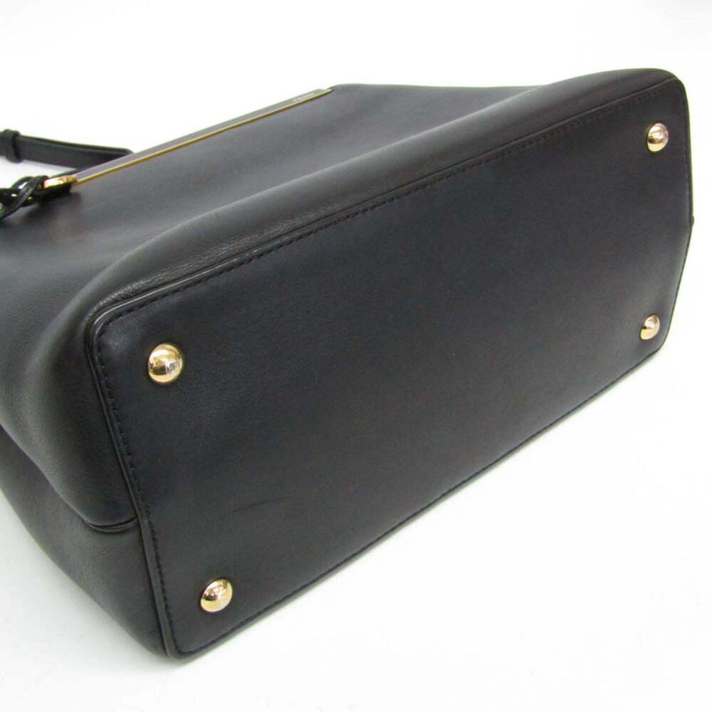 FENDI Black Leather Shoulder Bag - Picture 7 of 16